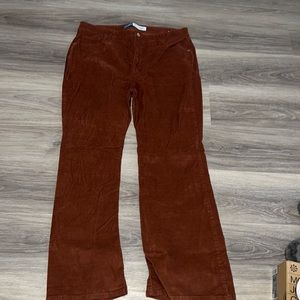 High Rise Corduroy Flare Pants